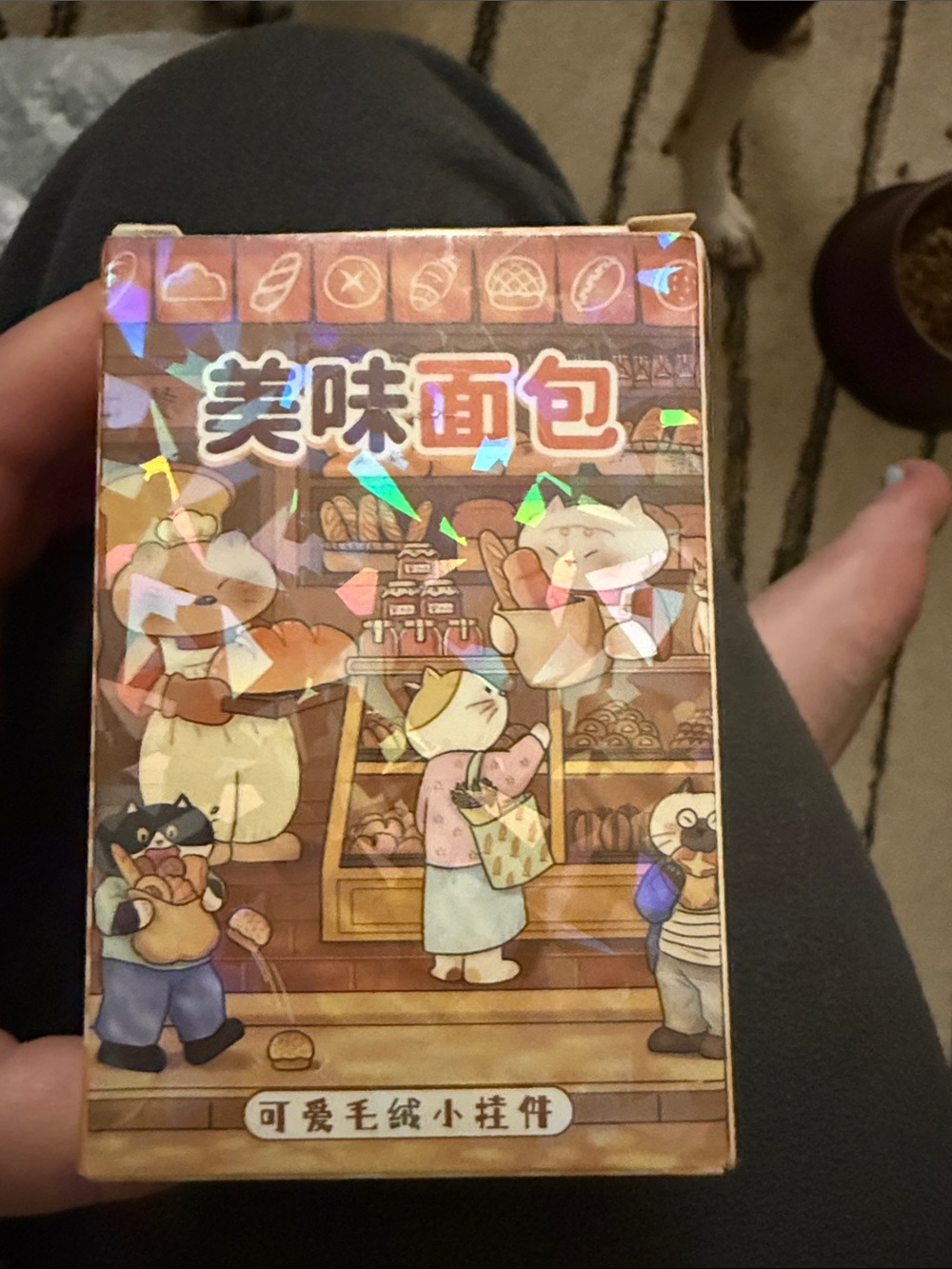 Sold - Holographic Cat Bakery Bread Blind Box — Cute Cartoon Bread Design